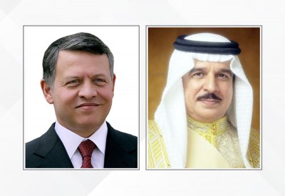 جلالة الملك المعظم يهنئ العاهل الأردني بمناسبة عيد جلوس جلالته على العرش