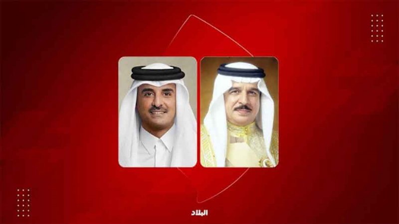 جلالة الملك المعظم يبحث مع أمير دولة قطر العلاقات الثنائية والأوضاع الإقليمية