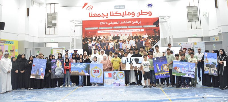ورشة فنية احتفاءً بإنجازات ومعالم البحرين ضمن البرنامج الصيفي للمحافظة الشمالية