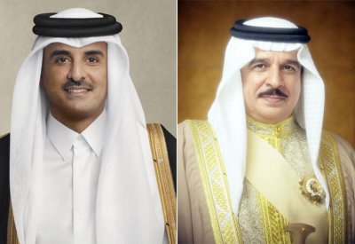 جلالة الملك المعظم يتلقى برقية شكر جوابية من سمو أمير دولة قطر