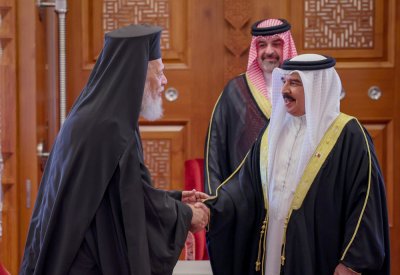 جلالة الملك المعظم يستقبل سيادة المطران نيفون صيقلي المعتمد البطريركي لأنطاكيا وسائر المشرق في روسيا