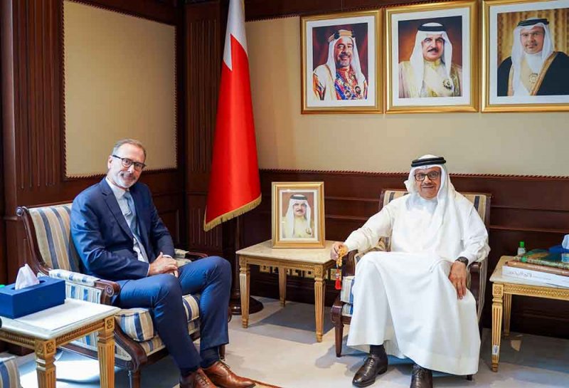 وزير الخارجية يستقبل سفير جمهورية ألمانيا الاتحادية لدى مملكة البحرين