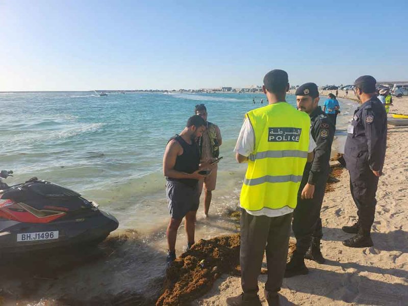 خفر السواحل تنفذ حملة تفتيشية وتوعوية في ساحل خليج البحرين