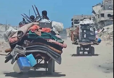 الآلاف يغادرون خان يونس بعد أمر إخلاء إسرائيلي