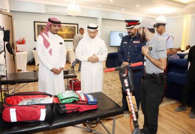 محافظة العاصمة تنظم معرض لـ"المنصة الوطنية للحماية المدنية ودعم الحياة "