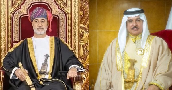 جلالة الملك المعظم يتلقى برقية شكر جوابية من سلطان عمان 