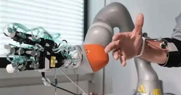 يد روبوتية قابلة للنفخ تعيد الإحساس للمبتورين 