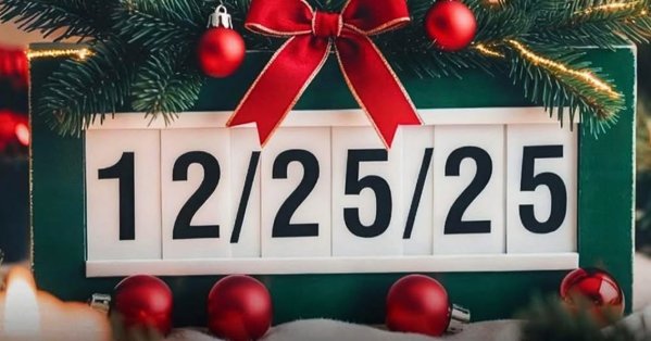 الكريسماس يصادف بتاريخ مميز: 25/12/25 