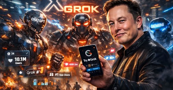 كيف قاد إيلون ماسك حملة "غروك" لاختراق عرش الذكاء الاصطناعي 