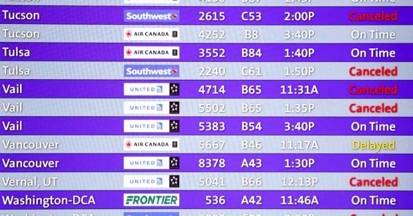 عاصفة ثلجية تربك السفر في أميركا وتُلغي ألف رحلة طيران 